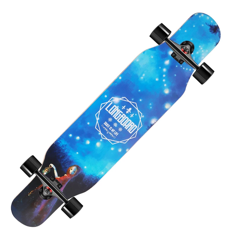 

Ardea Maple Long Board Longboard Wood Street Balance Wooden Skateboard Longboard, Customized