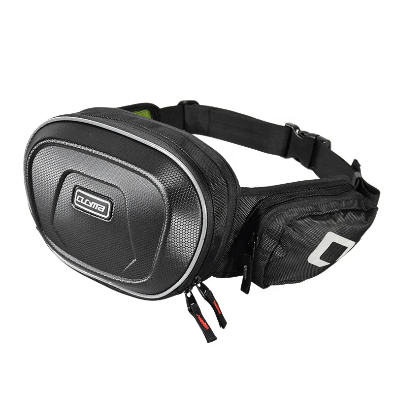 

CUCYMA New Geometric Tactical Leather Waterproof Fanny Pack Running Sport Waist Bag, Accept customed