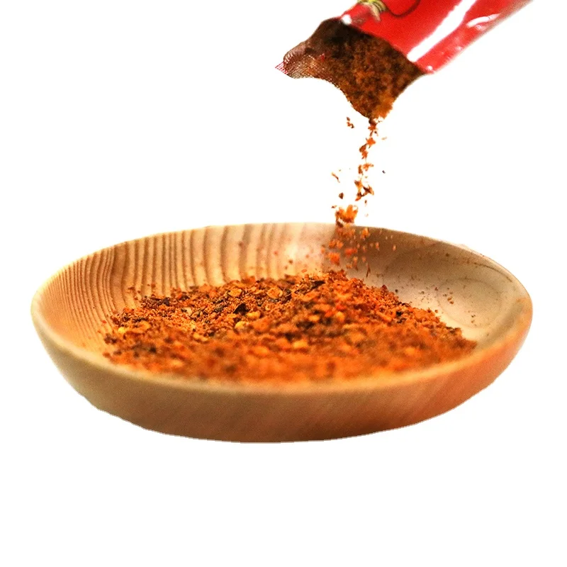 
chinese food items red chili powder Fragrant spicy chili pepper powder for daily seasoning 