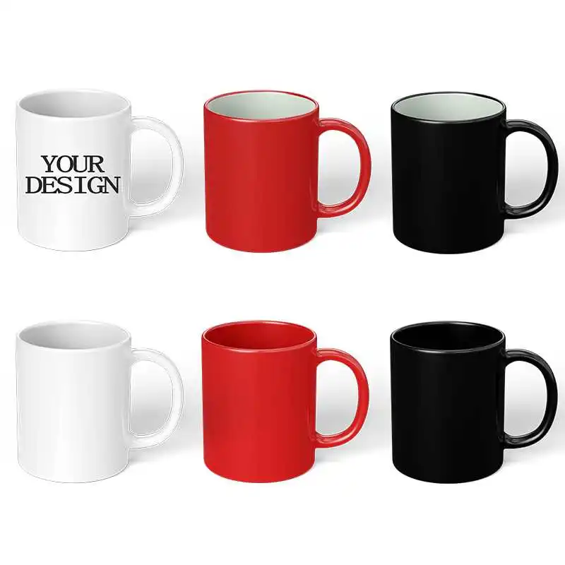 

Customized Ceramic Sublimation Coffee Mugs Gift Creative Wedding Box Logo Surprise Item Style Design Package Feature Mug Cup, Customized color