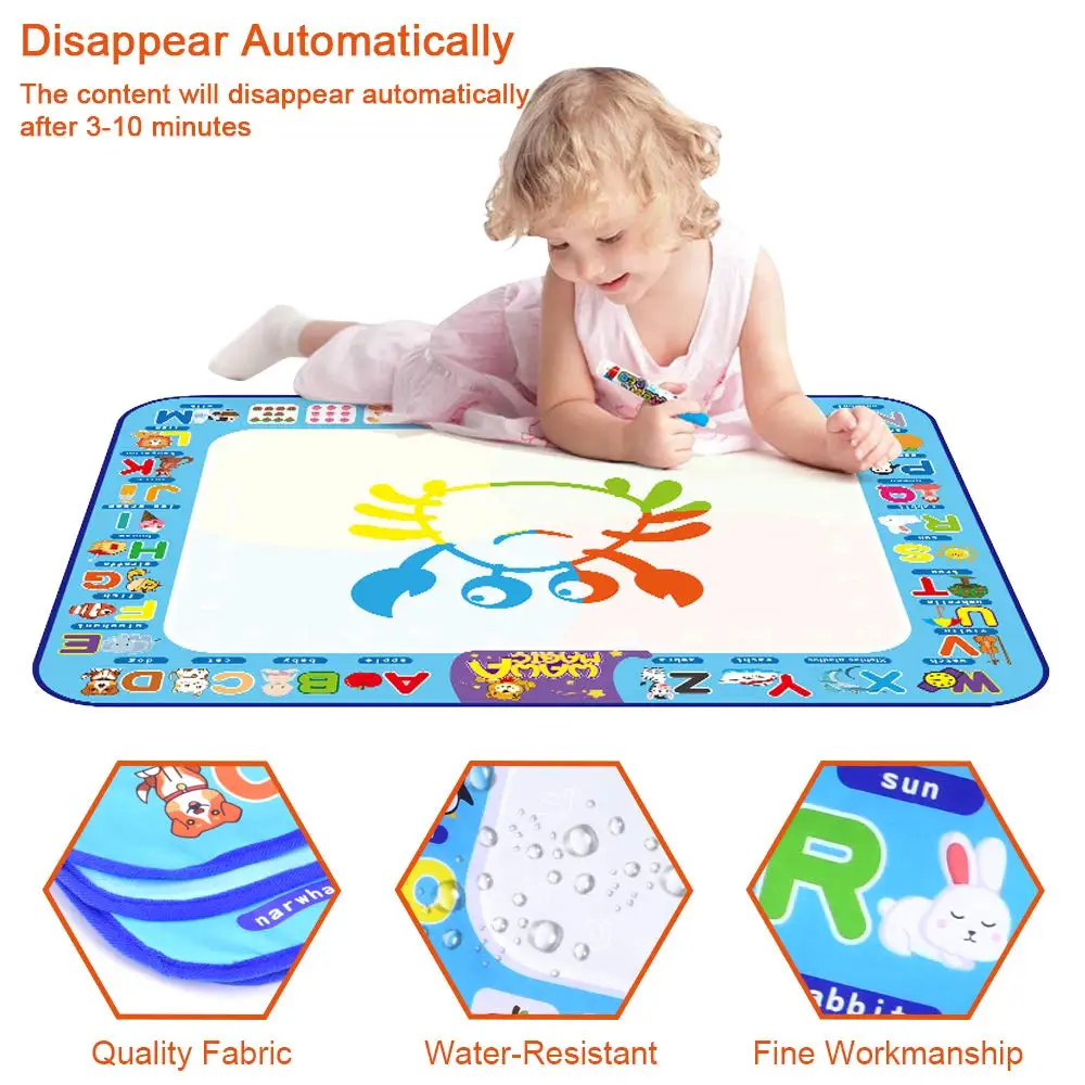 Educational Toys Aqua Magic Mat Doodle Drawing Board Kids Water