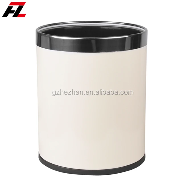 
10L Double Layers Waste Bin Stainless Steel Garbage Bin For Hotel Guest Room Use 