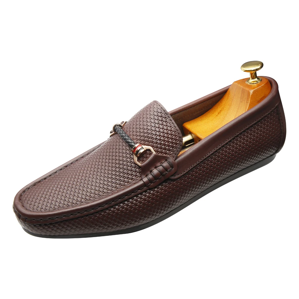 
Men Slip-on Moccasin Driving Shoes Cow leather breathable Loafers 