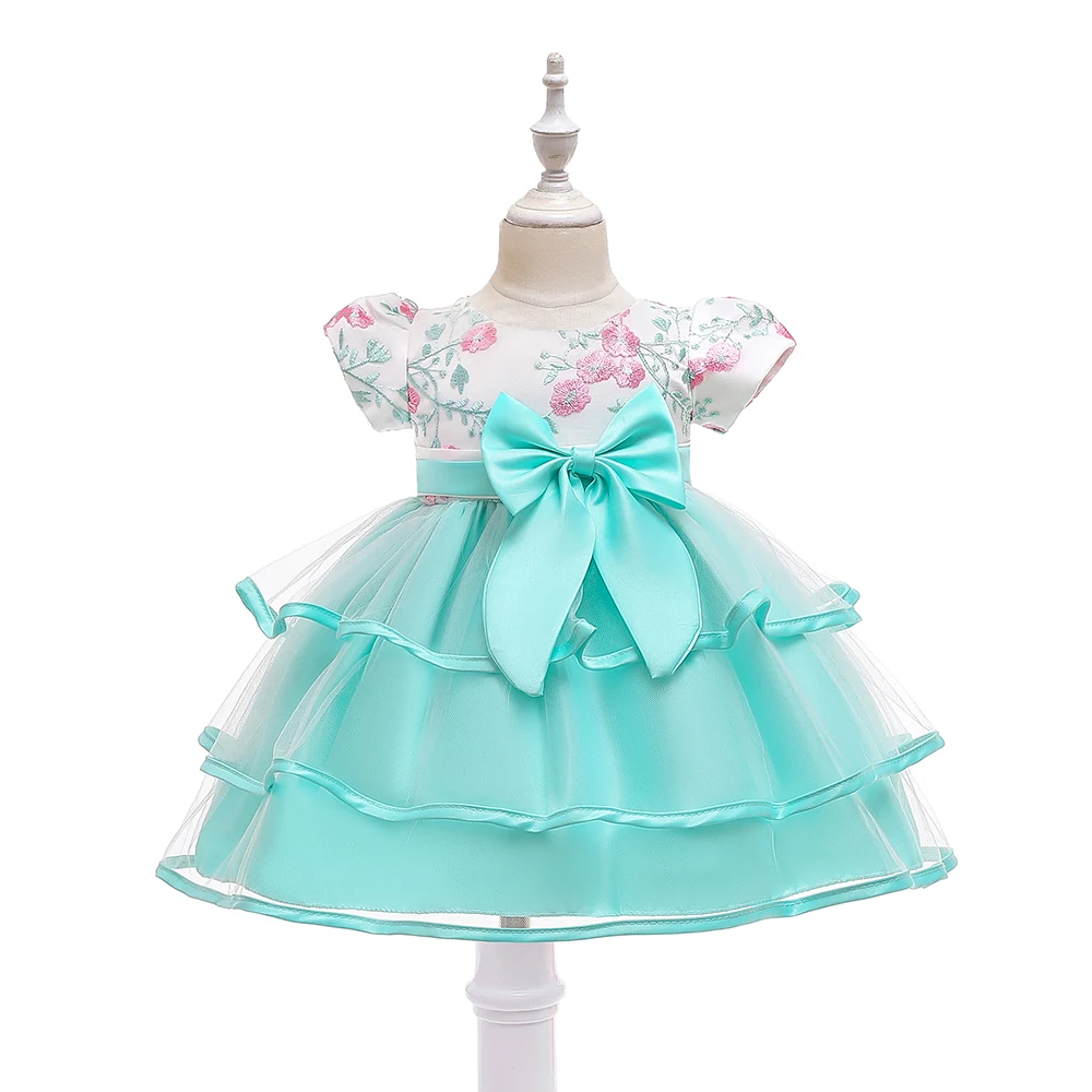 

Newborn baby tutu dress girl wedding fat party dress, Pink, green ,blue