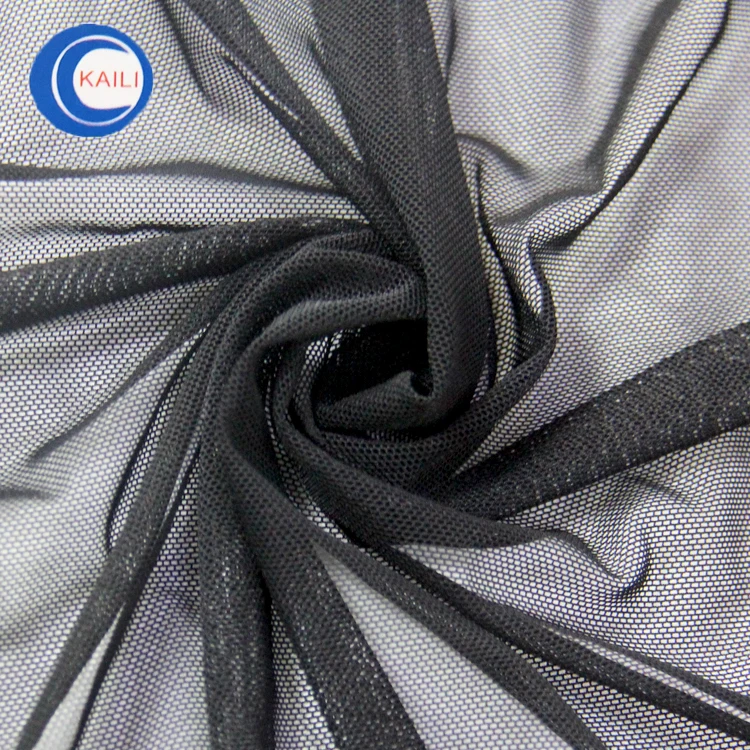 fine black mesh fabric