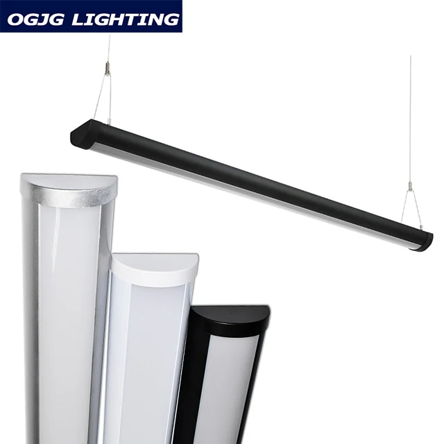 low profile easy connection indirect emitting lighting dimmable hanging tube led pendant up and down linear office light