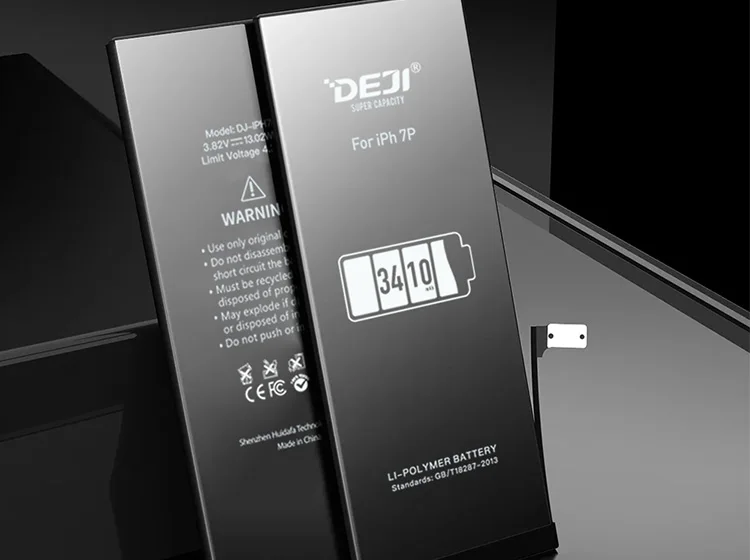 CE FCC ROHS PSE UN38.3 migliore batteria mobile cellulare produttori di batterie batteria del telefono 7 più DEJI di marca