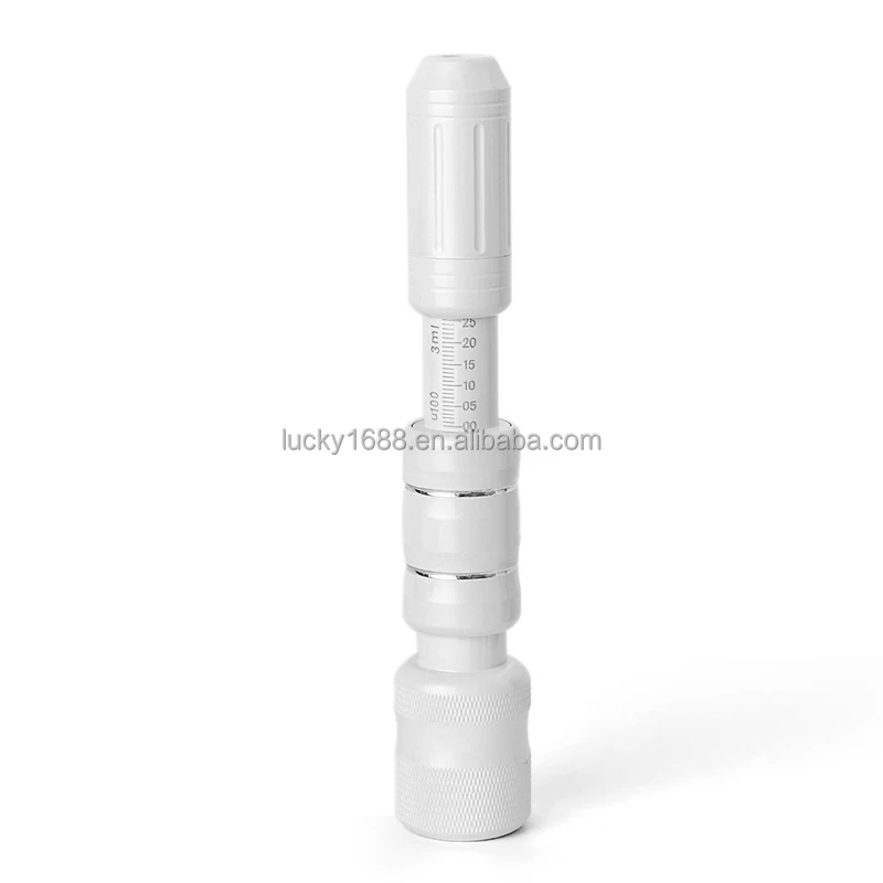 

0.3ml 0.5ml Ampoule Head High Pressure No Needle Anti Wrinkle Lip Lifting Mesotherapy Injection Serum Pen, White