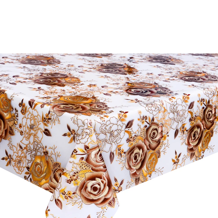 

XHM Factory Washable Polyester Desk Cloth Pvc Plain Wedding Table Covers