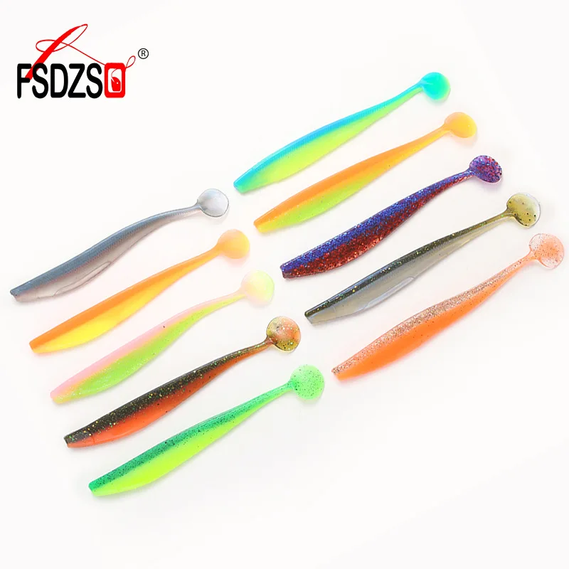 

120mm/6g 160mm/13g 4pcs/pack Soft Worm Shrimp-Flavor Baits Jig Wobblers Artificial Fishing Lures, 10colors to choose
