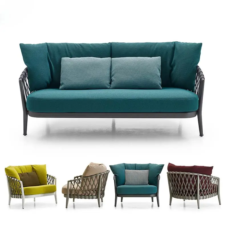 
Hot sell High end luxury modern sectionals wicker rattan outdoor furniture 