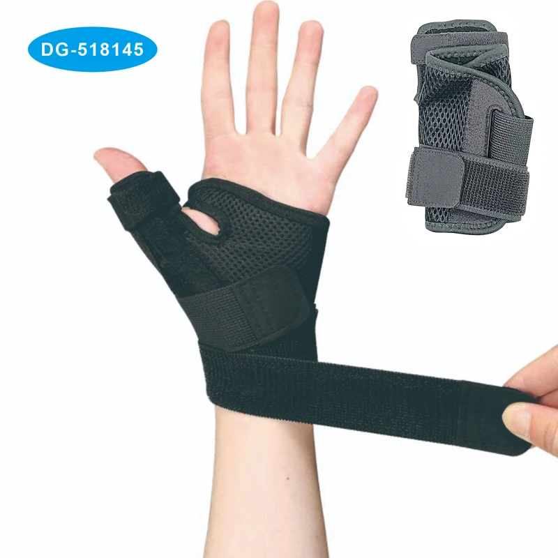 

Thumb Spica Support Brace for Pain, Sprains, Strains, Arthritis, Carpal Tunnel Thumb Immobilizer, Black