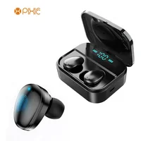 

Black TWS Blue tooth 5.0 Wireless Headphones Mini Waterproof Audifono Blue tooth X7 Power Display Sports Earphones