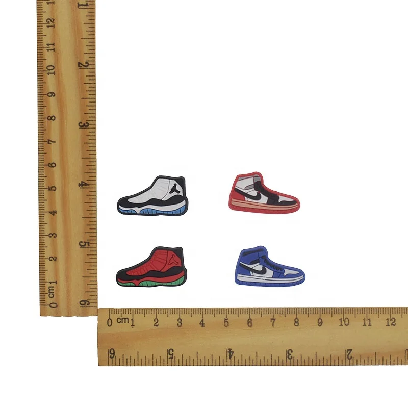 

Available XH PVC name brand sneaker canvas shoe charms personalized decoration also fit bracelet keychain, Customized