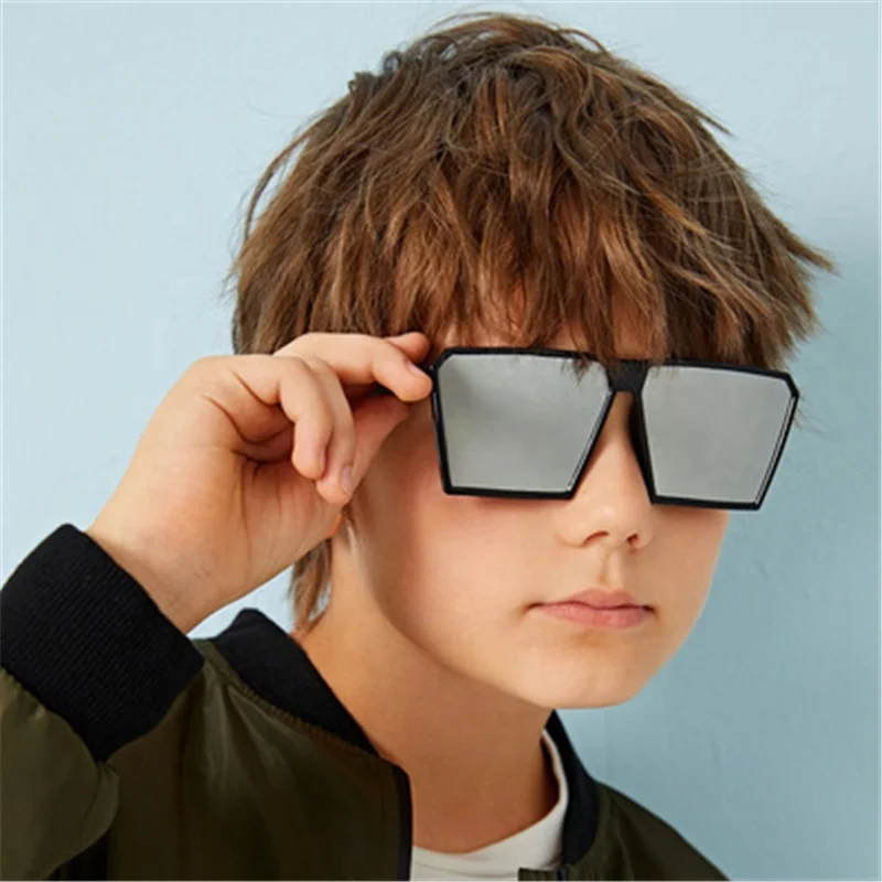 

Fashion Square Shape Sun Glasses Oversized Shades Kids Sunglasses, 8 colors