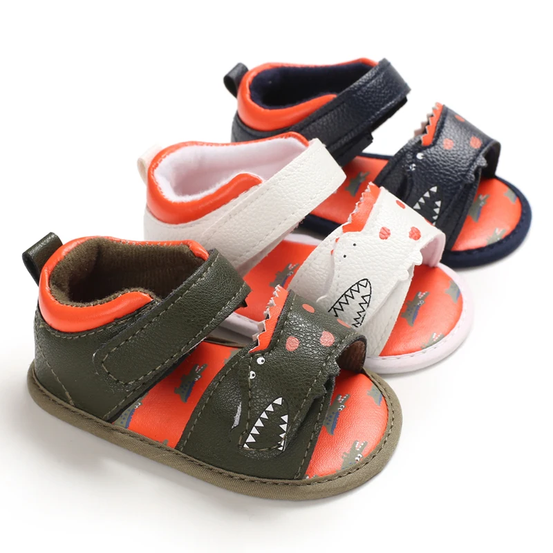 

New arrived pu leather cool design soft breathable First walker sandals for baby boys