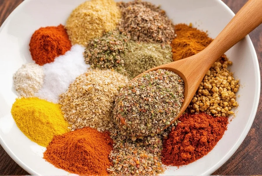 Spice rack featuring a jar of poultry seasoning