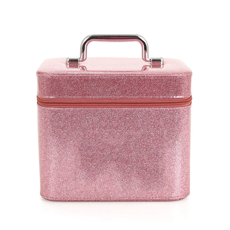 

Wholesale travel Cosmetic bag glitter makeup case