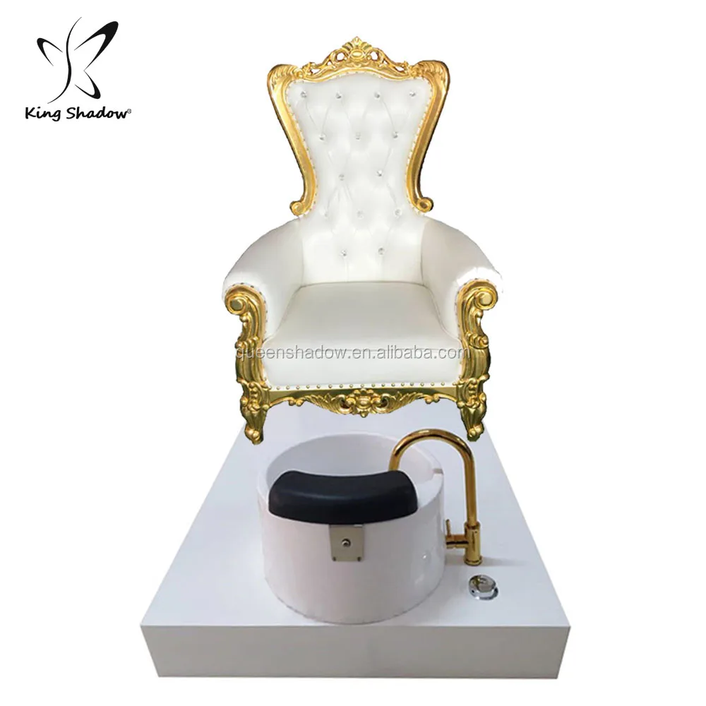 

Pink stainless steel chair luxury pedicure spa massage chair for nail salon