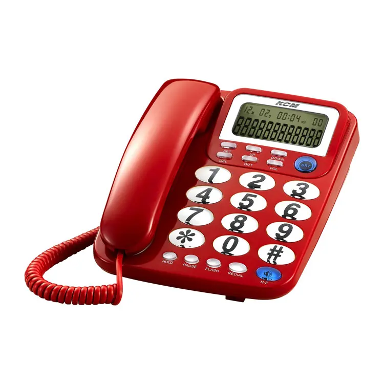 caller id telephone ,desk telephones set lcd display landline