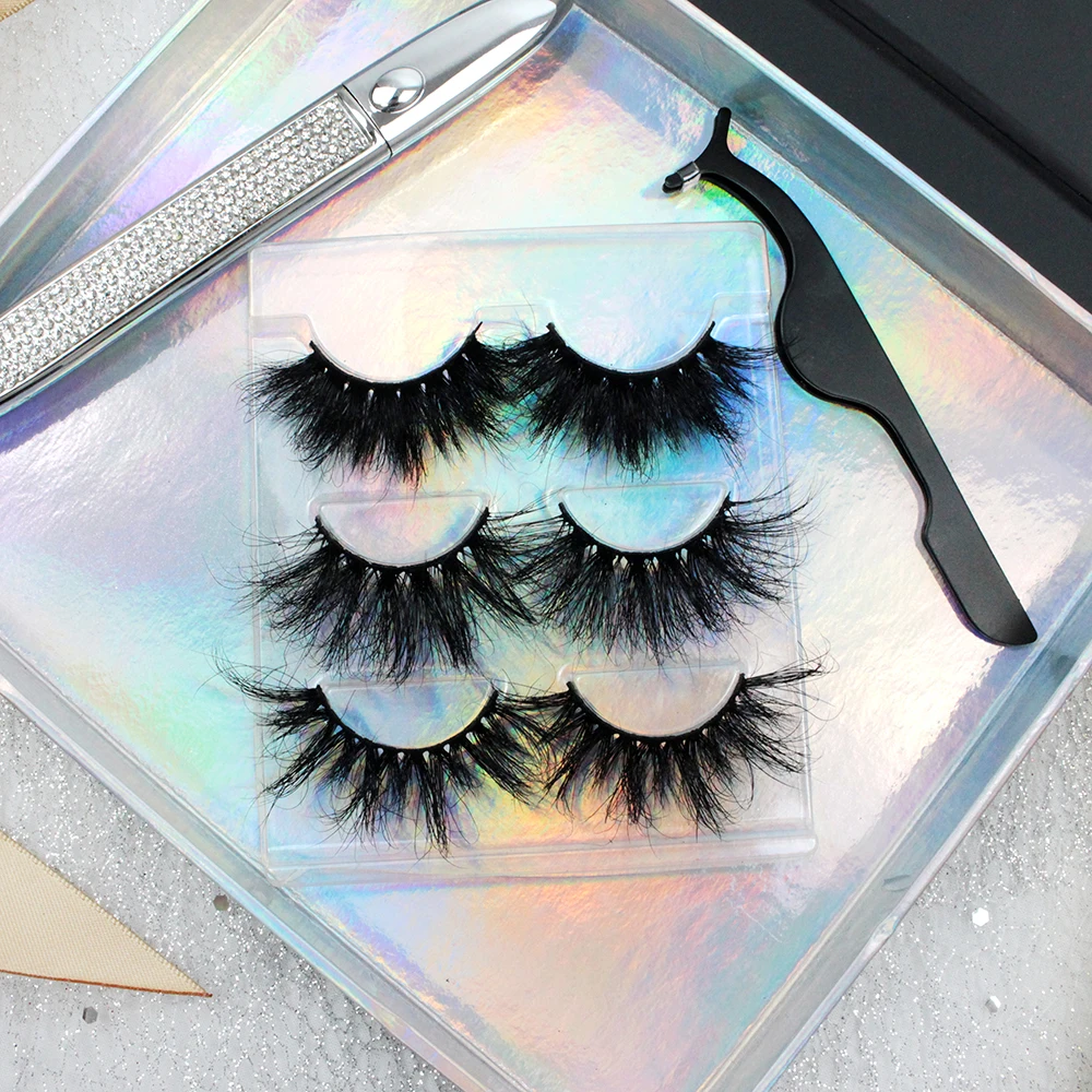 

2020 New brand mink eyelashes vendor Eco-friendly eyelash faux mink eyelashes, Nature black