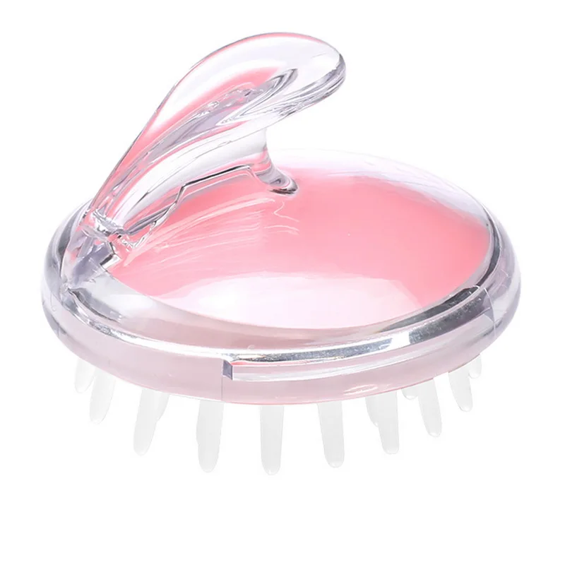 

Silicone Shampoo Brush Scalp Shower Body Washing Hair Massage Brush Scalp Massager Comb 1 Pcs, Pink/blue/green/purple