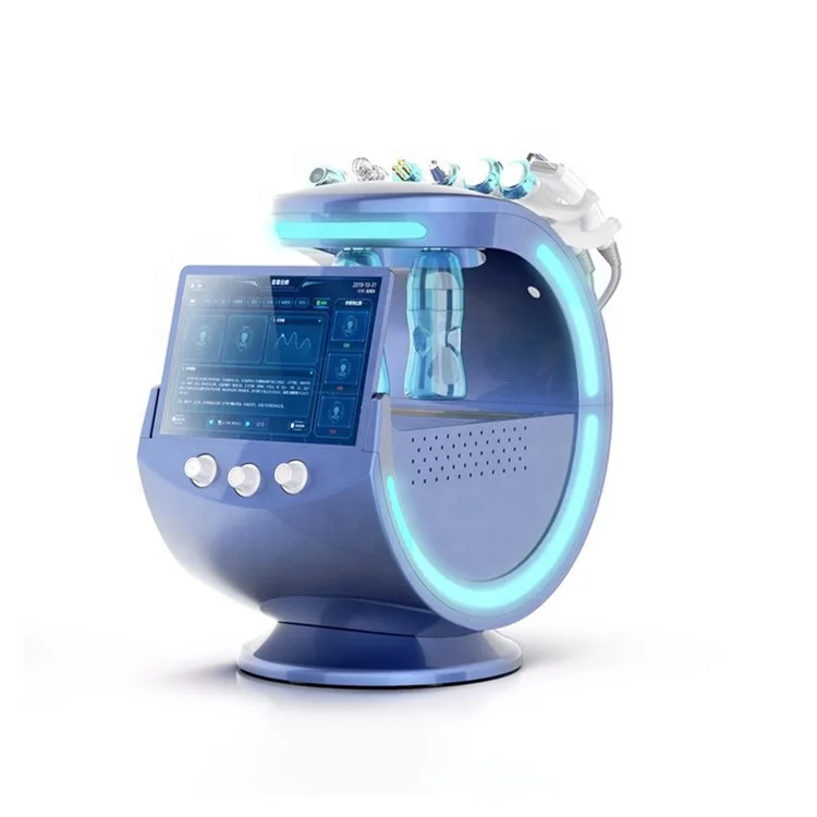 

Cenmade 7 handles skin analyzer hydrodermabrasion cleaner, Blue