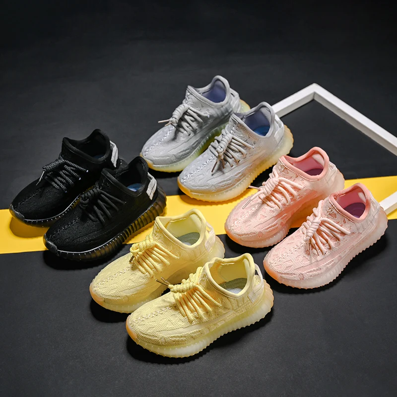

2021 children black casual Footwear sneaker Breathable Light Kids Shoes Sneakers for kids Boys Girls