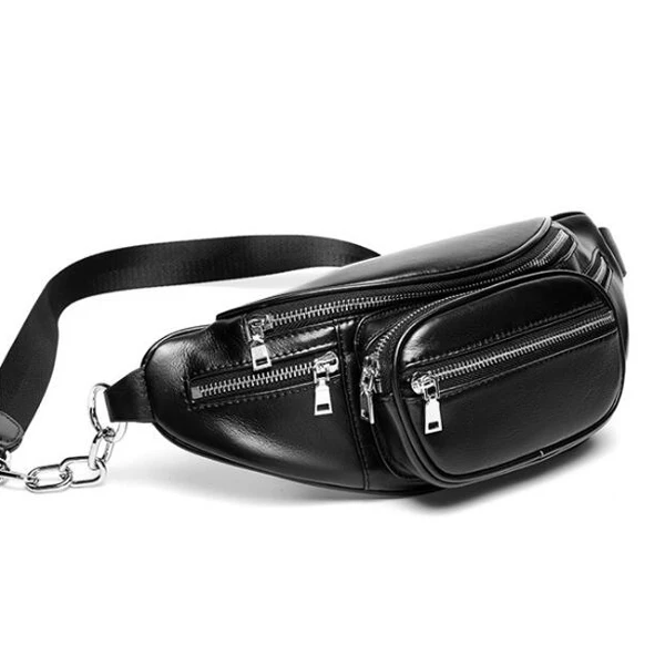 

GL1454 Wholesale custom leisure gym sports men and women chest shoulder bags fanny pack leather waist bag