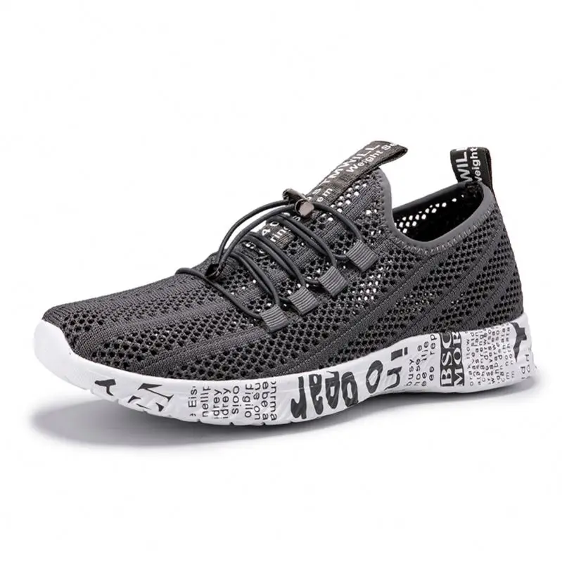 

New Water Shoes Men Mesh Breathable Men's Swimming Shoes Unisex Shoes For Walking Male Footwear, Black grey pink