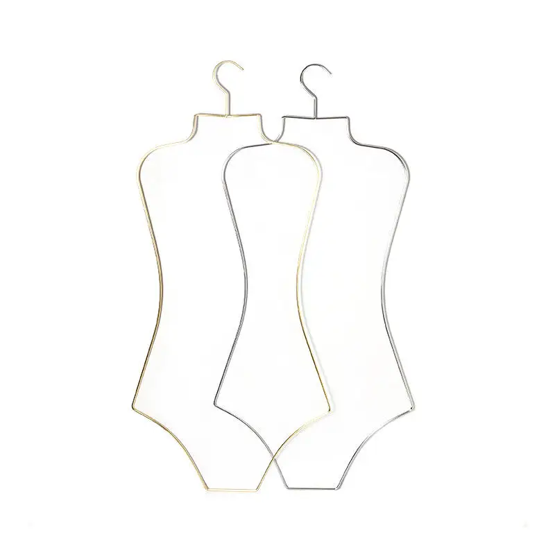 

Lavinia Swimwear Gold Metal Bikini Hangers for display Popular Adult Swim Trunks Rack Bikini Hanger