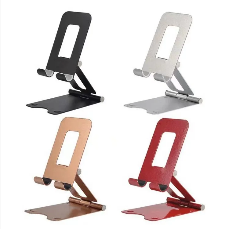 

Multi-Angle Adjustable Office Desk Universal Foldable Tablet Cell Mobile Phone Stand Holder for iPhone 12 11 Pro Max Samsung, Silver/gold/red/black