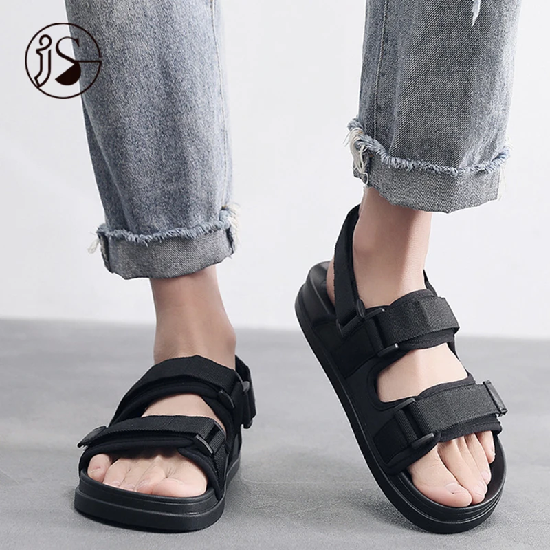 

2021 new double belt sandals men lightweight anti slip slippers for men casual comfort men shoes, Customized color
