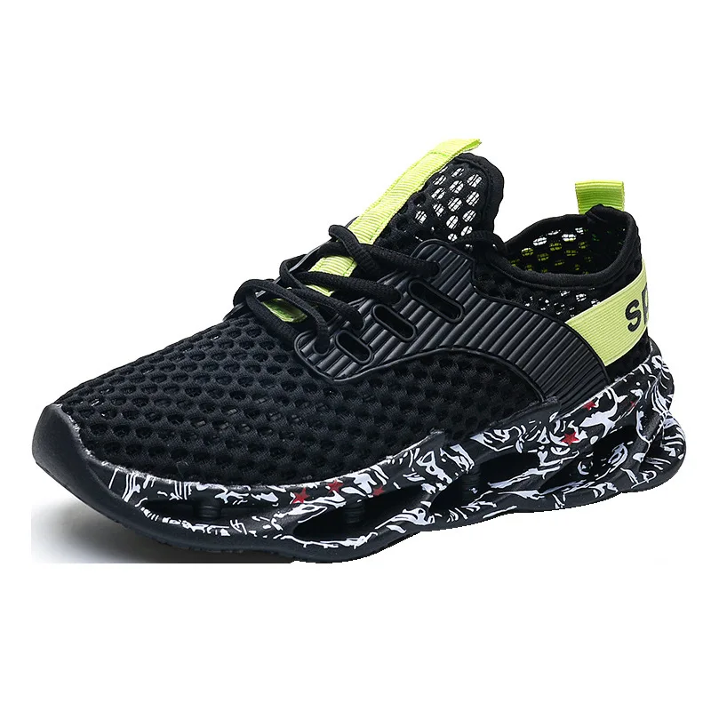 

Summer low-cut graffiti mesh sneakers men's casual running sneakers, 3 colors