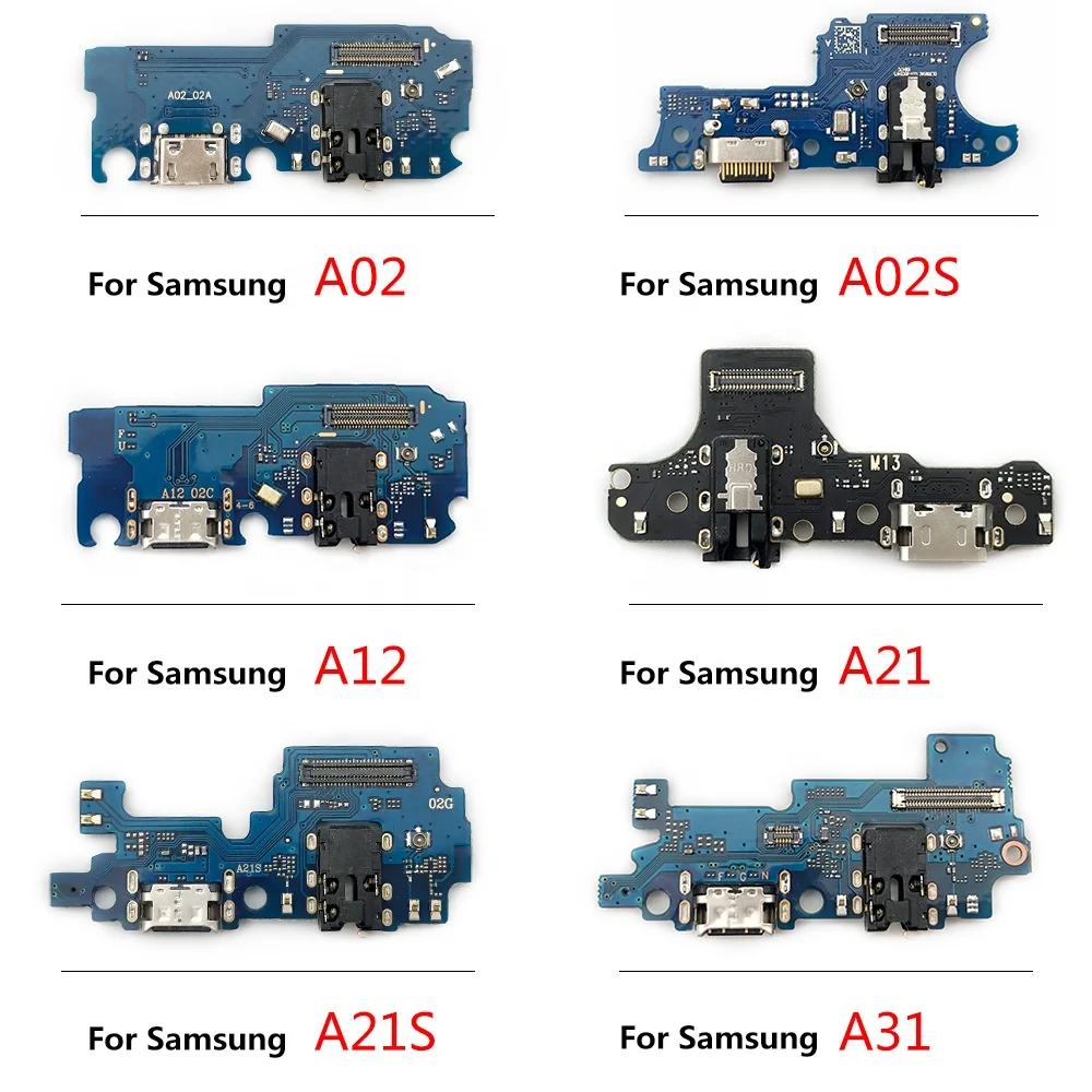 

USB Charge Port Jack Dock Connector Charging Board Flex Cable For Samsung A02 A02S A12 A21 A21S A31 A32 A41 A51 A70 A71