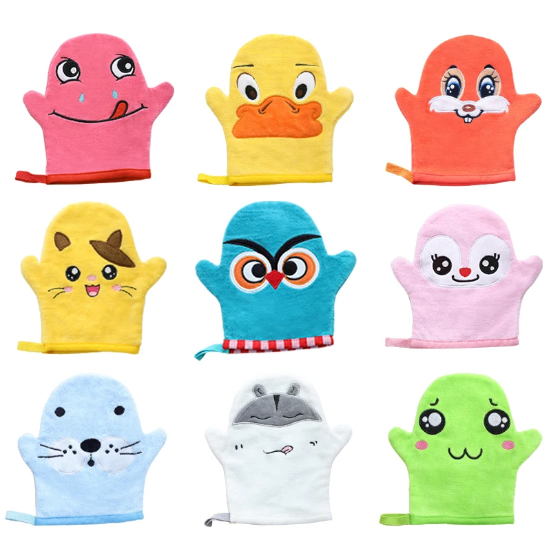 

Kids Sponge Cotton Soft Baby Cleaning Towel Plush Toys Children Sponge Bath Mitt