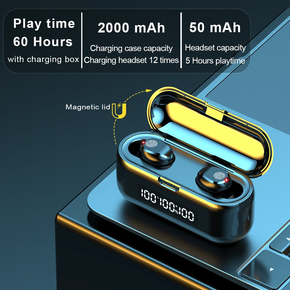 
Reenwee Auricular Bluetooth Earphone Waterproof TWS Earbuds Ear Buds Wireless Headphone BT Ear Phone Ecouteur Bluetooth Sans Fil 