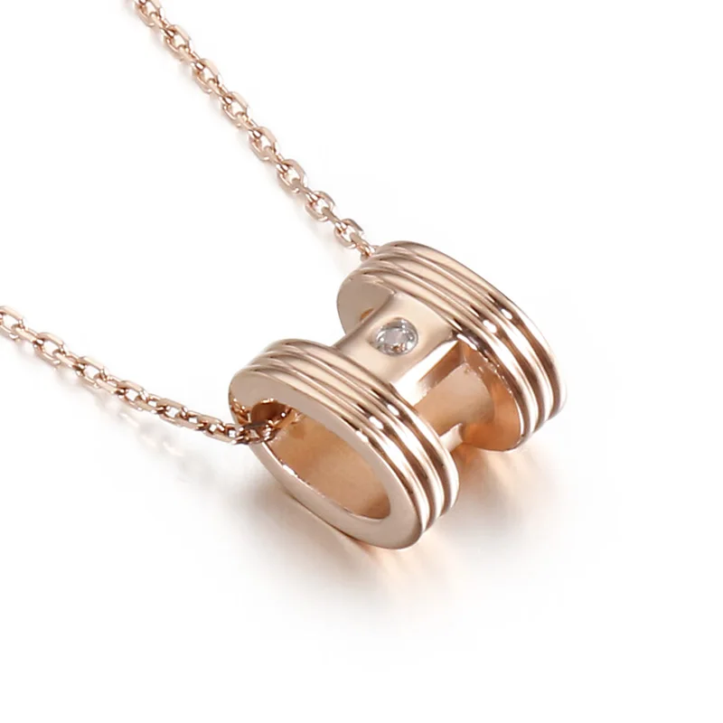 

316L Stainless Steel Round Pendent Necklace Women Jewelry Women Necklace, Rose gold/gold/silver