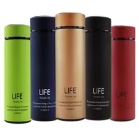 

Customized Color Printing Logo Vacuum Flask Insulated Life Stainless Steel Water Bottle with Strainers