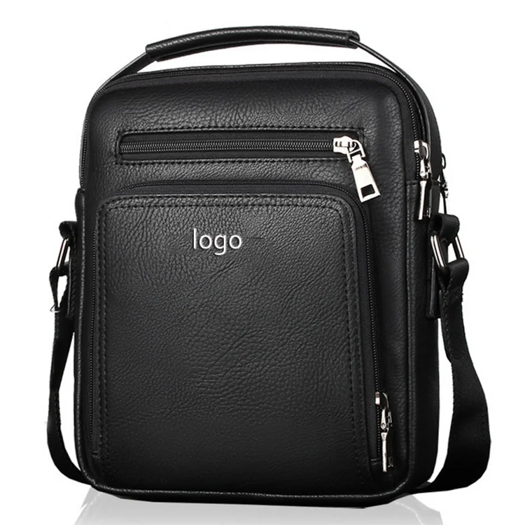 

pu leather custom side shoulder small messenger bag for men women, Customized color