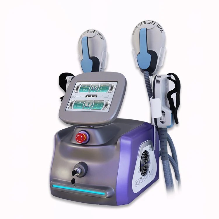 

2022 new ems stimulator elector muscle tighten machine 4 heads portable body building machine