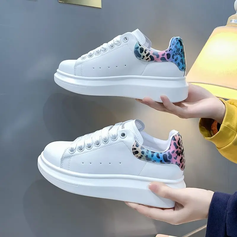 

Fashion casual women sneakers shoes running white Designer Leopard Print Trainers Sneakers for girls Women Vulcanize Shoe