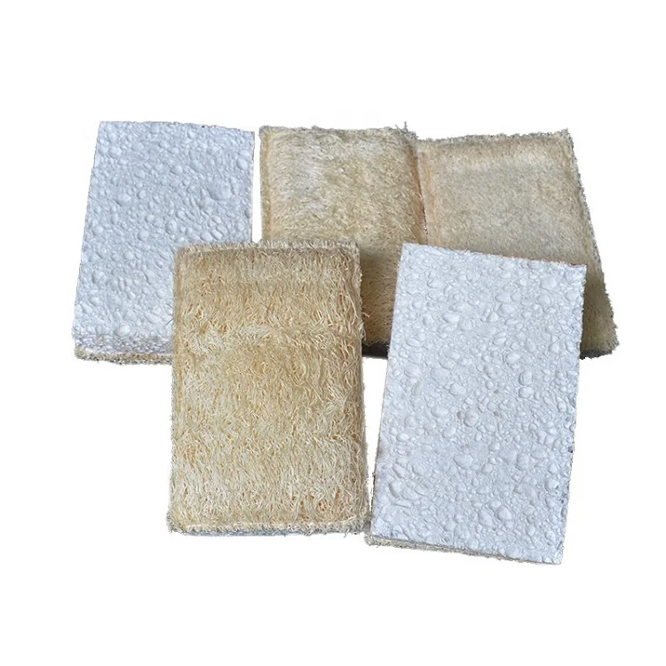 

Zero Waste Compostable Biodegradable Reusable All Natural Luffa Loofah Pad Kitchen Sponge, As picture or customize