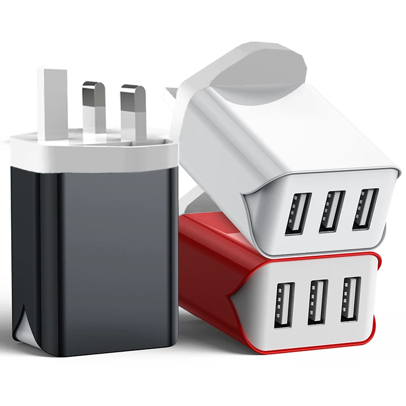 

Amazon best seller Quick Charge QC 3.0 Universal multi plug Wall Charger EU UK US AU PLUG adapter safe fast charging for phone, White,black, red and customized