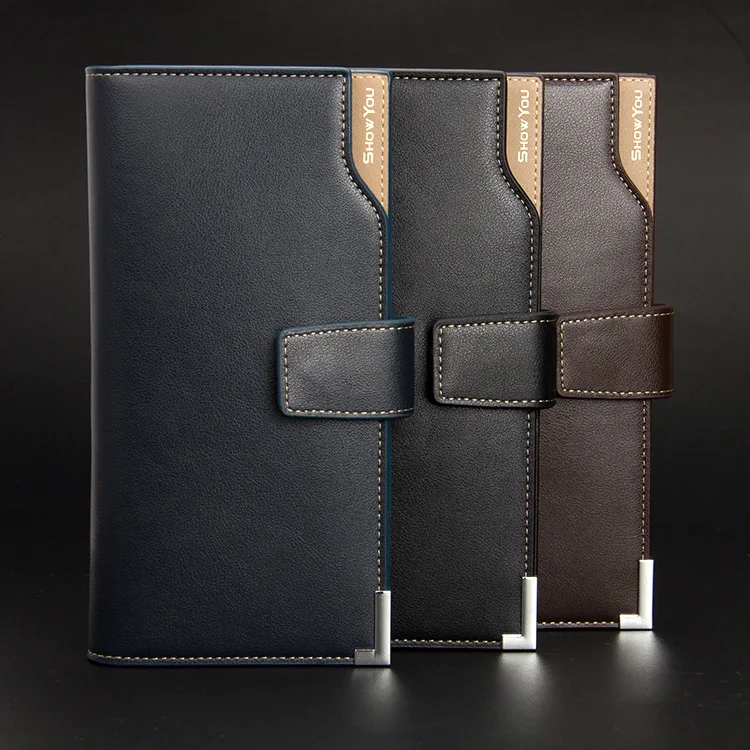 

Men's Short Casual Leather Wallet Simple Designer Wallet Multifunctional Zipper Minimalist Wallet, Black, blue, coffee color