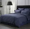 Thailand luxury blue bed sheet 100% cotton fabric for hotel bed linen