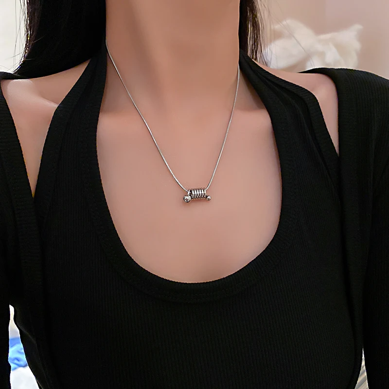 

fashion snake chain circle statement necklace