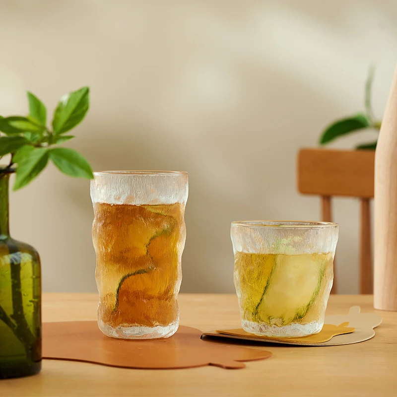 

Cold Drinking Water Tumbler Juice Cocktail Cup Mugs Tableware Reusable Milk Tea Beer Clear Glass Cups 3158