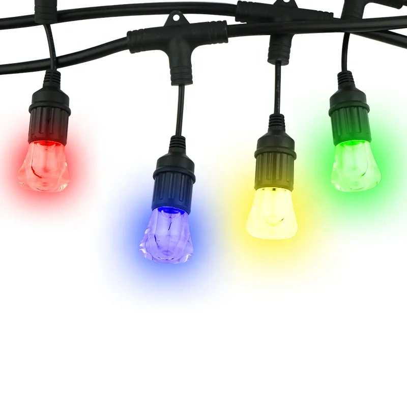 LED String Lights IP65 Outdoor RGB dimmable Bulb ChristmasTuya Alexa led string lights