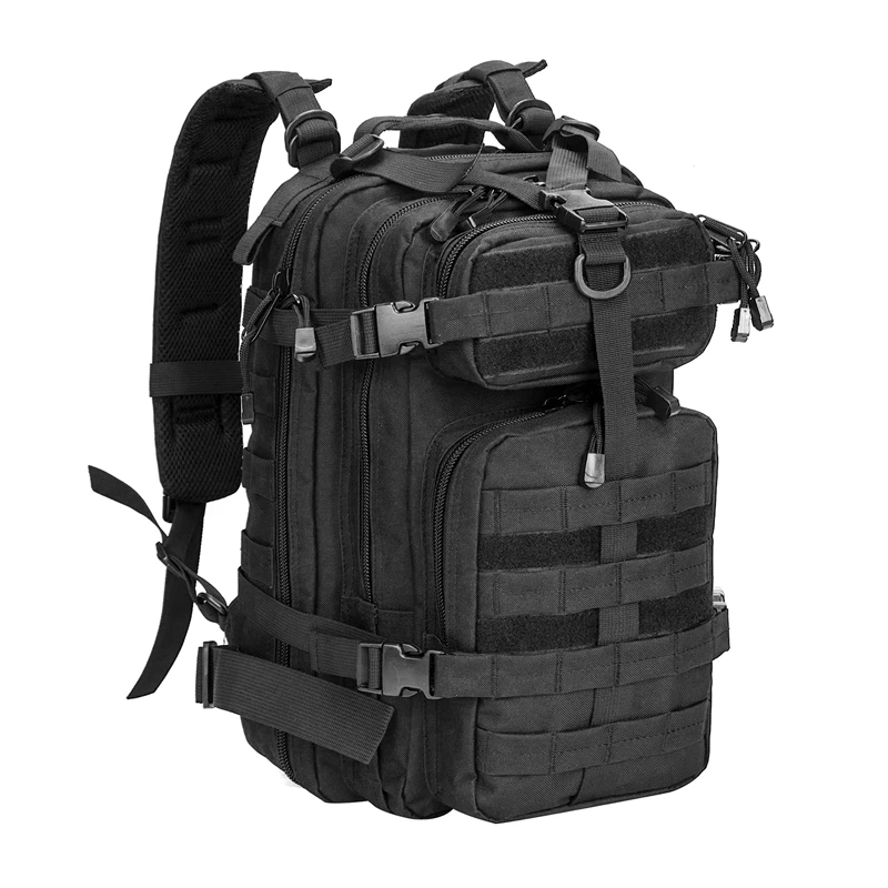 

tactical backpacks camouflage tactical travel hunting backpack backpack military scelet head, Black tactical backpacks